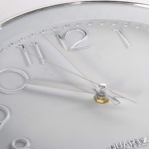 Reloj de pared personalizado de plástico con número 3D redondo silencioso de lujo contemporáneo nórdico de 12 pulgadas logotipo personalizado fábrica de relojes al por mayor OEM - Product Image 3