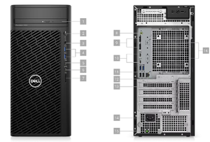 Ordinateur de travail <span class=keywords><strong>Dell</strong></span> Precision T3680 avec processeur I9-14900K, 32 Go de RAM, 256 Go + 2 To, carte graphique T400-4G - Product Image 5