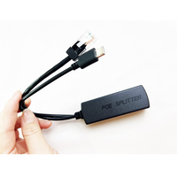 Sunsoont 48 volts convertisseur 12v injecteur interrupteur séparateur d'alimentation 48V à 12V rj45 DC 5.5mm 2.1 prise Poe
