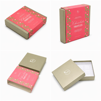 Boîte cadeau vide pour bonbons, emballage de chocolat, avec plateau, boîte en papier et en carton