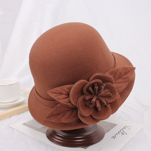 Sombrero Cloche de Fieltro Casual para Mujer, Estilo Iglesia, Novedad al por Mayor, Gorra Femenina Elegante - Product Image 5