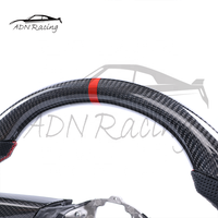 Volant en fibre de carbone 2005-2009 pour Ford Mustang GT Cobra, avec garniture de boutons intégrée