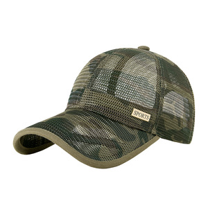 Casquette de baseball en maille respirante camouflage unisexe, chapeau de soleil pour les sports de plein air - Product Image 1