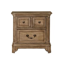 Cadre de lit en bois classique avec tête de lit cintrée sculptée, finition bois foncé pour chambre à coucher