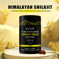 Biyode Formule Efficace En Stock Expédition Rapide Vente en Gros Extrait Herbal Gommes de Shilajit de l'Himalaya Or Sans Sucre