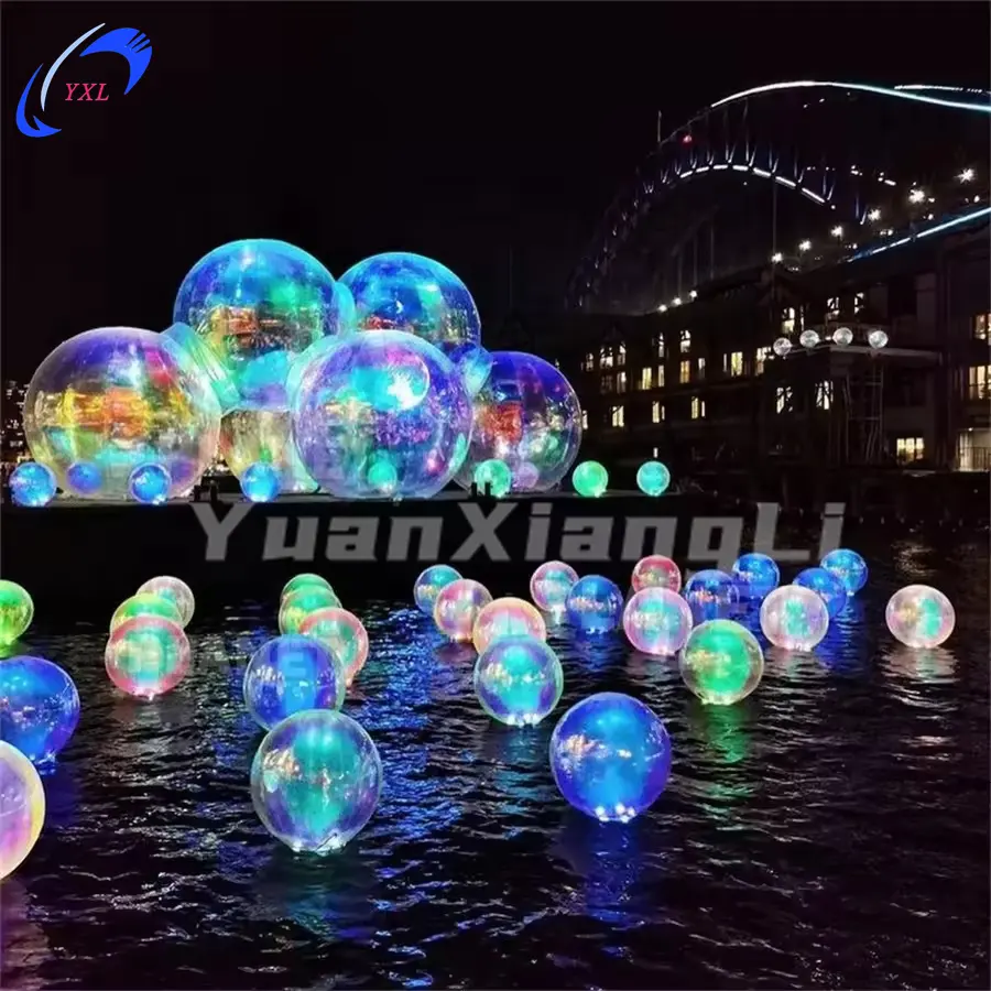 Big Shiny Balls Large Inflatable Mirror Ball Reflective Metallic Chrome Sphere Balloons For Wedding Parties Decorations