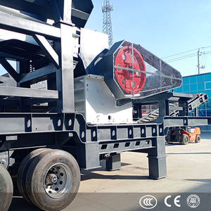 High Capacity Portable Mobile Stone Jaw Crusher Conveyor Feeder Core Components Including <b>Motor</b> Bearing PLC Gearbox for Mining - Product Image 2