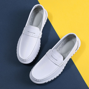 All Day <b>Comfort</b> Working Loafers Slip On Pu Upper Wear Resistant Flexible Sole Hospital <b>Work</b> Footwear - Product Image 3