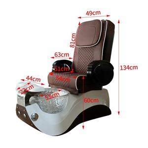 Sillón de Pedicura de Lujo para Salón de Uñas, Silla de Masaje con Baño de Pies y Base Acrílica, Silla de Masaje Spa con Hidromasaje sin Tuberías - Product Image 6