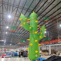Cactus gonflable décoratif vert pour l'extérieur, plante décorative gonflable pour l'affichage
