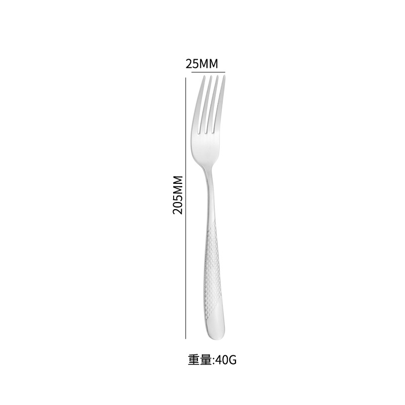 Fourchette à dîner Star Brick [Argent]
