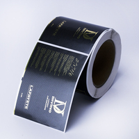 Étiquettes autocollantes personnalisées pour bouteilles, impression adhésive, logo, feuille d'or, design d'emballage, étiquettes imperméables, étiquettes UV privées