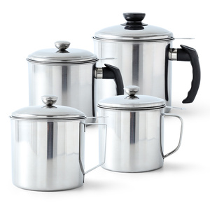 Dụng Cụ Lọc Dầu Chiên Nhà Bếp Bằng Thép Không Gỉ Hộp Đựng Nồi Lọc Dầu Mỡ + Nắp - Product Image 6