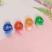 Taille-crayon créatif en forme de montre, multifonctionnel 3-en-1, taille-crayon manuel avec gomme intégrée