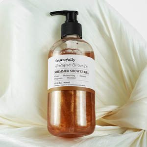 Gel de Ducha de Leche de Cabra Orgánica Natural, Gel de Ducha Exfoliante e Iluminador, Brillo Dorado, Hidratante y Blanqueador - Product Image 1