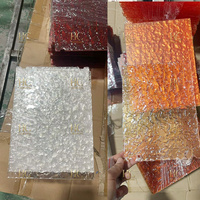 Lustre en feuille d'acrylique pour hall d'hôtel, luminaire suspendu LED, décoration moderne pour la maison, grand lustre