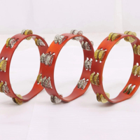 Wholesale Professional Brass Jingle Bell Double Layer Ring Drum Set Percussion Accessories Stage Band Performance Use