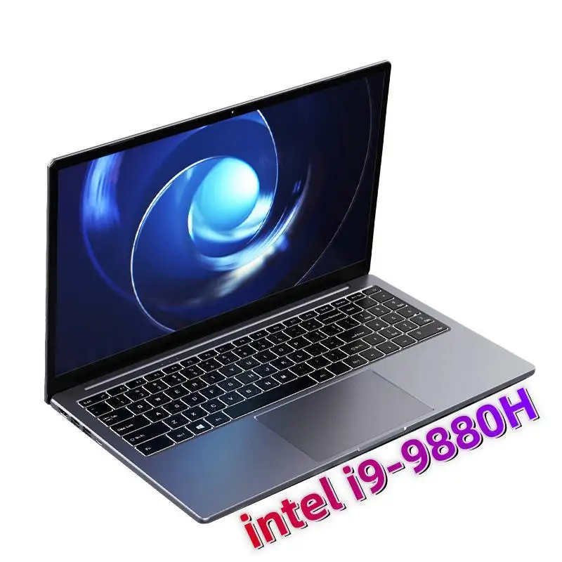 El más barato i9 i9th 11th Gen 11900H 15,6 pulgadas cubierta de metal Teclado retroiluminado Notebook PC 64GB RAM 128Gb 256G8 512GB portátil