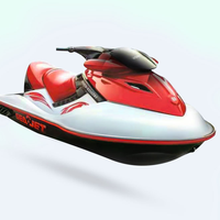 Nouveau Jet Ski 1500cc avec moteur 4 temps Supercharger Intercooler Matériau en fibre de verre