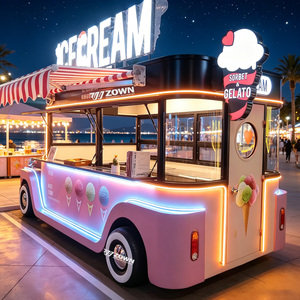 Carrito de Comida Móvil Eléctrico a Precio de Fábrica, Camioneta de Comida Rápida para Catering, Certificación CE, Acero Inoxidable, Fibra de Vidrio - Product Image 1