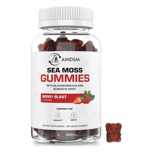 Gummies de soutien thyroïdien à marque privée, à base d'algues marines et de varech, pour détoxification et nettoyage, format bonbon gélifié - Product Image 1