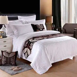 专业工厂白棉酒店用品定制床罩床上用品棉被套装