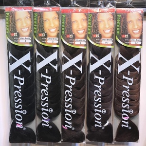 <span class=keywords><strong>Tresses</strong></span> africaines noires longues de 82 pouces, 165g, emballage XP, pour tissage coloré - Product Image 2