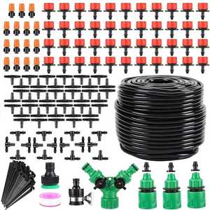 Drip Irrigation Watering Kit 164ft 1/2 In PVC Pipe Automatic Garden System For Balcony Flower Pot Gardening Tools - Product Image 1