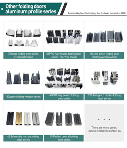 45 mỏng trong nhà hiện đại cửa trượt và gấp cửa kính nhôm hồ sơ cách âm gấp nội thất PVC cửa nhôm hồ sơ - Product Image 6