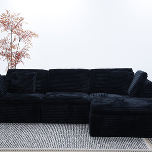 Vacuum-compressed Box Packaging Modern Apartment Living Room Furniture Set L-Shape Convertible Modular Foldable Fabric A011 Conv - Product Image 5