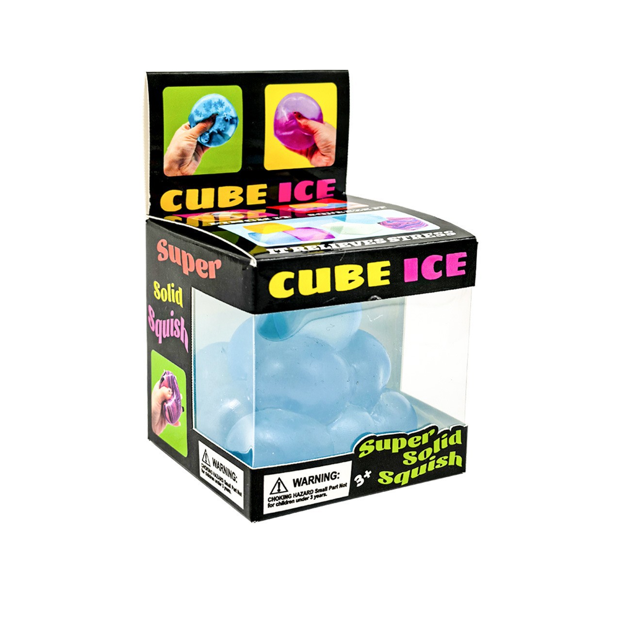 Matte finish triangular cube-blue box-opp bag