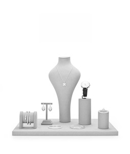 Expositor de collares de joyería personalizado, vitrina de joyería de lujo ultraligera de fibra, mostrador, accesorios de exhibición de joyería - Product Image 6