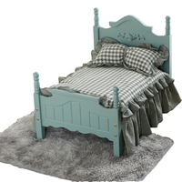 Lit pour animaux de compagnie en bois massif HaiXiangTong, toutes saisons, design traditionnel, maison de jardin pour chien et chat, pour Teddy, Bichon et autres races