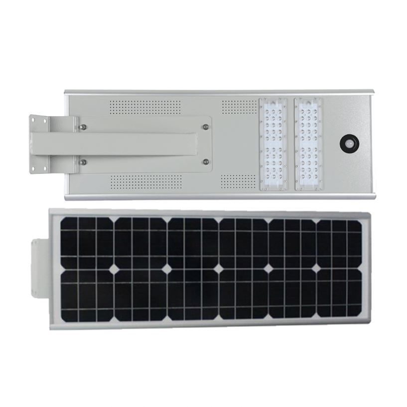 Sensor de movimiento 40 50W 60 vatios módulo inductivo integrado lámpara Solar Led Luz de calle