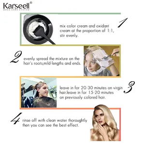 Karseell — MACA crème colorante pour cheveux, ingrédients médicaux, rouge, brun et blond, pour Salon de coiffure, 50 ml