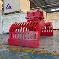 Grappin de tri non rotatif pour excavatrice, livraison rapide, conforme CE, prêt à être expédié, hydraulique, robuste, pour le tri des déchets C&D