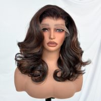 Nouvelle perruque synthétique KEMY Bounce 13*6 HD Frontale de luxe, résistante à la chaleur, coupe papillon, sans colle, perruques synthétiques bob pour femmes
