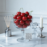 Faux cerises artificielles réalistes en gros pour la décoration de Noël, mariages, fêtes et festivals – Fruits de simulation en gros
