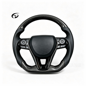 Volant de course sport en fibre de carbone véritable SYX personnalisé pour Toyota Corolla, LC300, LC200, Camry - Product Image 1