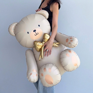 Palloncino in lamina di alluminio a forma di <span class=keywords><strong>orsetto</strong></span> che abbraccia, <span class=keywords><strong>con</strong></span> animali dei cartoni animati, per torte, in confezione di carta - Product Image 2
