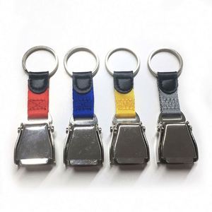 Llavero de aleación de zinc con hebilla de cinturón de seguridad de avión, regalo para amantes de la aviación - Product Image 4