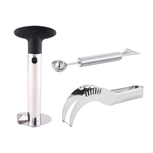 Stainless Steel Pineapple Knife Watermelon Flesh Remover Peeler Scoop Fruit Vegetable <b>Tool</b> Set 1 Piece <b>Boxed</b> - Product Image 3