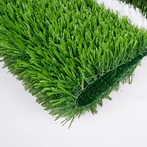 סינטטי שטיח דשא גן דשא כדורגל כדורגל גינון נוף ירוק חיצוני סיפון אריח מזויף 25Mm מלאכותי דשא