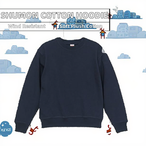 เสื้อสวมศีรษะเทอร์รี่สำหรับผู้ชายเสื้อมีฮู้ดผ้ากำมะหยี่ขนยาวสำหรับฤดูใบไม้ผลิ - Product Image 2