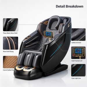 LEERCON 2026 Poltrona Massaggiante Elettrica AI Smart Automatica 4D per Casa, Poltrona di Lusso a Gravità Zero per Massaggio Completo del Corpo - Product Image 2