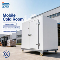 Chambre froide mobile avec compresseur Copeland/Emerson, conception insonorisée pour utilisation agricole et stockage de fruits/légumes