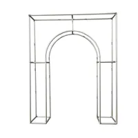 Support de toile de fond en métal 3D en forme d'arche, cadre de portail d'accueil en tube d'alliage d'aluminium, pour décoration de mariage, anniversaire, fête et événement