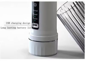 Irrigador Bucal Eléctrico Portátil Inalámbrico de Alta Calidad, Irrigador Dental Plegable, Recargable por USB, Resistente al Agua para Uso Doméstico - Product Image 5