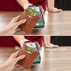 Tilonstar กระเป๋าสตางค์หนังพรีเมี่ยม, กระเป๋าสตางค์หนังบางซองใส่บัตรเครดิตดีไซน์ไม่เหมือนใคร TVW101 - Product Image 4