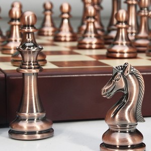 Set di <span class=keywords><strong>Scacchi</strong></span> Internazionali XCL di Lusso, Durevole e Grande, con Scacchiera Pieghevole in Acrilico, Pezzi di Alta Qualità, Regalo da <span class=keywords><strong>Collezione</strong></span> per Scrivania - Product Image 2